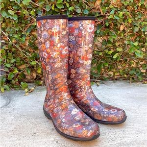 Floral Rain Boots